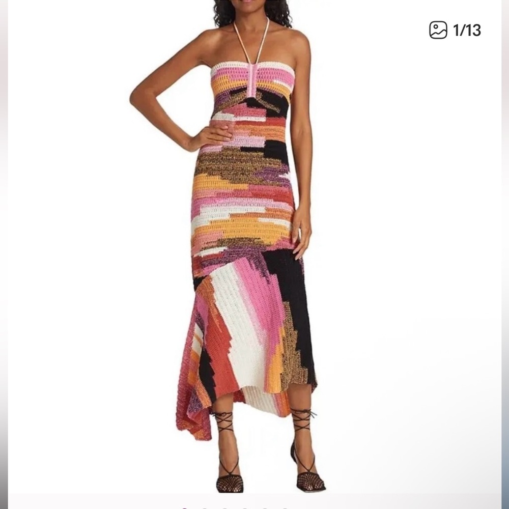 A.L.C. Multicolor Asymmetrical Dress